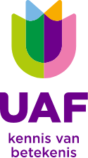 UAF logo staand